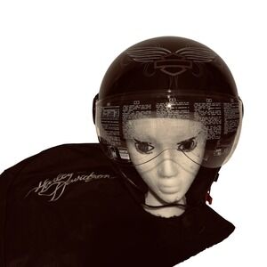 Harley-Davidson Black Helmet with Silver Accents